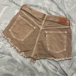Levi's Women's 501 Tan Denim Shorts